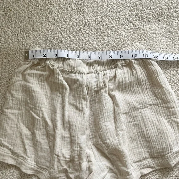 Women's High Waist Beige summer Shorts S - Picture 6 of 6